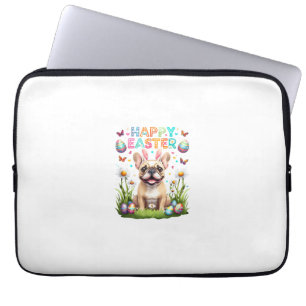 Französisches Bulldoggen-Oster-Shirt Lustiges Fren Laptopschutzhülle