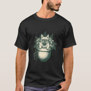 Französisches Bulldoggen-Pflanzenliebhaber-Geschen T-Shirt