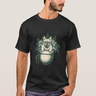 Französisches Bulldoggen-Pflanzenliebhaber-Geschen T-Shirt