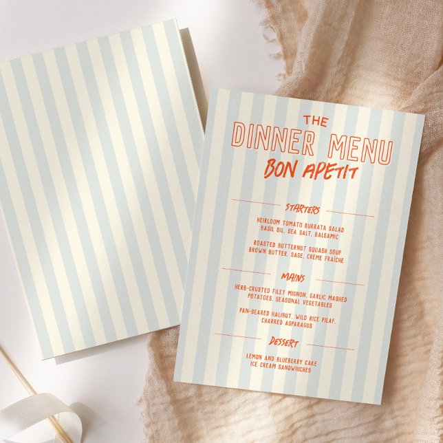 Französisches Café-Abendmenü Hochzeitsvorlage Programm (Von Creator hochgeladen)