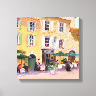 Französisches Café Leinwanddruck