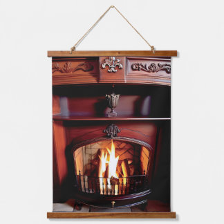 Französisches Chateaux Small Hearth Wall Band Wandteppich Mit Holzrahmen