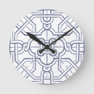 Französisches Design Runde Wanduhr