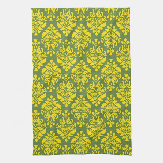 Französisches Empire Damask Muster #2 Handtuch (Vertikal)