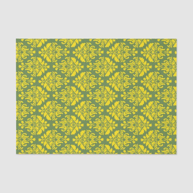 Französisches Empire Damask Muster #2 Seidenpapier (Vorderseite)