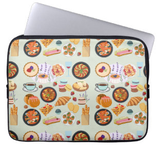 Französisches Essen Laptopschutzhülle