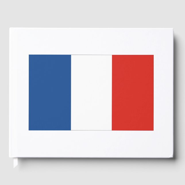 Französisches Flag-Gästebuch Gästebuch (Vorderseite)
