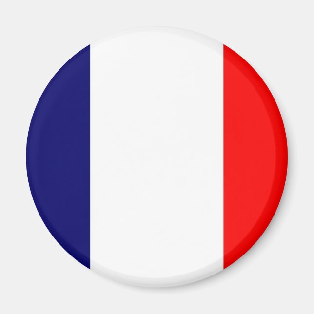 Französisches Flagdesign - OUI ! Magnet (Vorne)