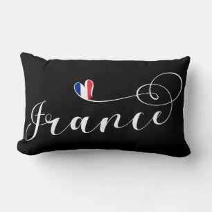Französisches Flaggenherz, I Liebe Frankreich Lendenkissen
