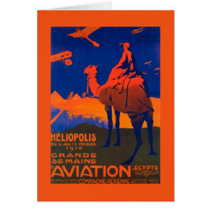 Französisches Fluglinien-Werbeplakat