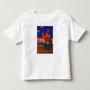 Französisches Fluglinien-Werbeplakat Kleinkind T-shirt