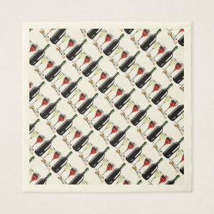 Französisches Glas Thema Party Papier Napkins Serviette