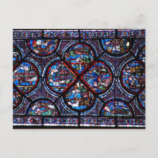 französisches Hartglas Postkarte