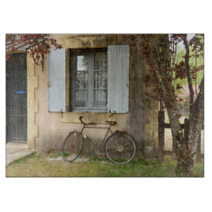 Französisches Haus Glas Schneidbrett Schneidebrett