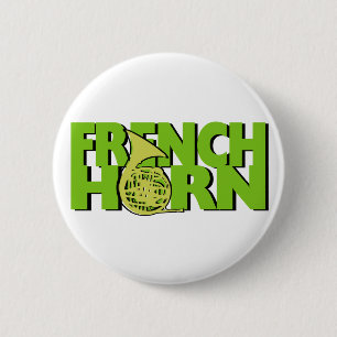 Französisches Horn Button