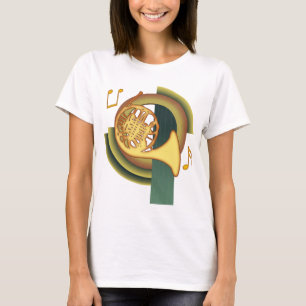 Französisches Horn-Deko T-Shirt