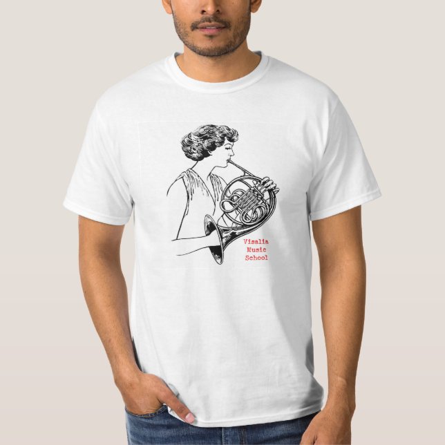Französisches Horn-Frauen-Wert-T-Shirt VMSs T-Shirt (Vorderseite)
