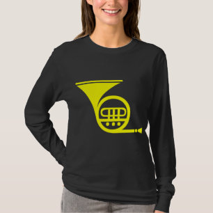 Französisches Horn - Gelb T-Shirt