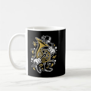 Französisches Horn-Geschenk für Musiklehrer Spaß M Kaffeetasse