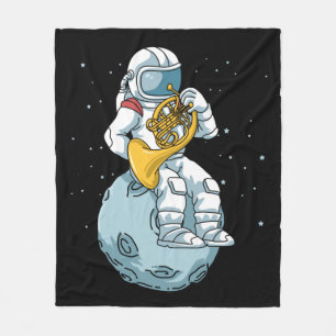 Französisches Horn Geschenke Männer Blasmusik Fran Fleecedecke