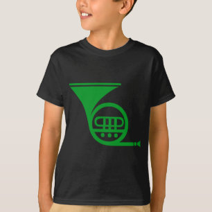 Französisches Horn - Grüngras T-Shirt