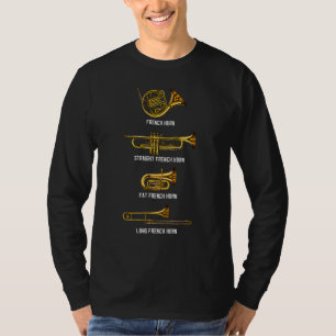 Französisches Horn in jeder Art T-Shirt