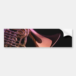 Französisches Horn-Musikinstrument-Bild Autoaufkleber