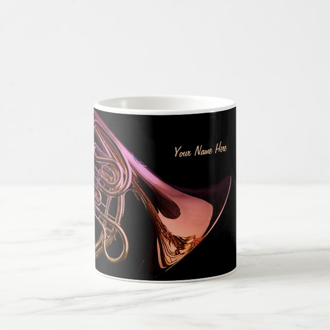 Französisches Horn-Musikinstrument-Bild Kaffeetasse (Mittel)