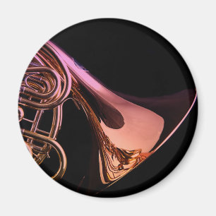 Französisches Horn-Musikinstrument-Bild Magnet