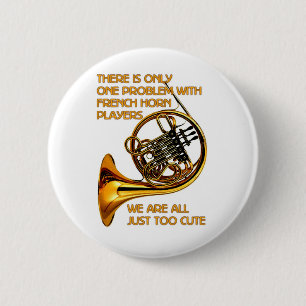 Französisches Horn-Süsse Button