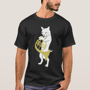 Französisches Horn-T-Shirt für Männer mit T-Shirt