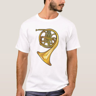 französisches Horn wirkliches style.png T-Shirt