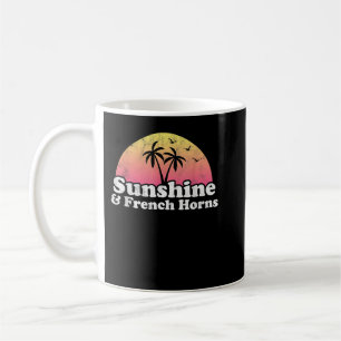Französisches Horngeschenk - Sonnenschein und fran Kaffeetasse