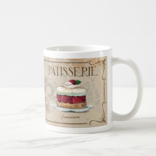 Französisches illustrierte Tasse des Patisserie II (Rechts)