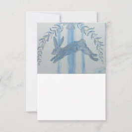 Französisches Kaninchen Dankeskarte