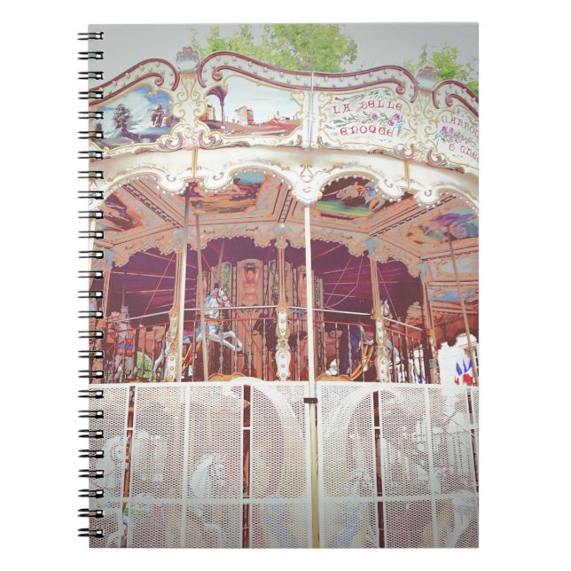 französisches Karussell Notizblock (Vorderseite)
