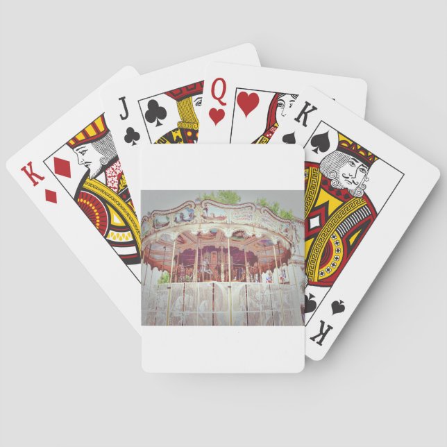 französisches Karussell Spielkarten (Rückseite)
