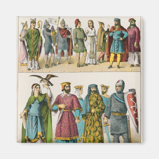 Französisches Kleid Magnet (Vorne)