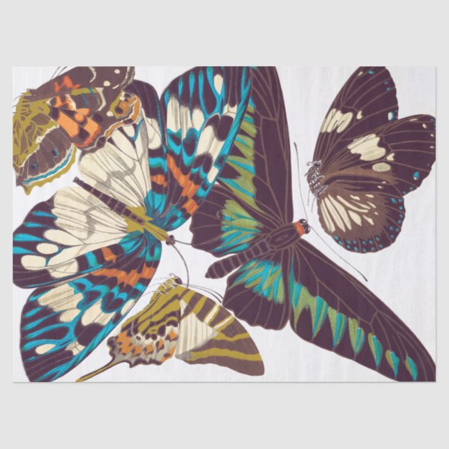 Französisches Kunst Nouveau Seidenpapier (Vorderseite)