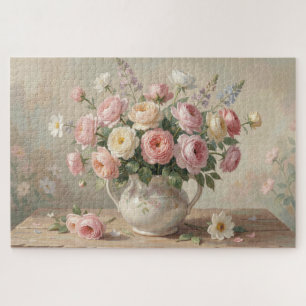 Französisches Land Blumenpuzzle