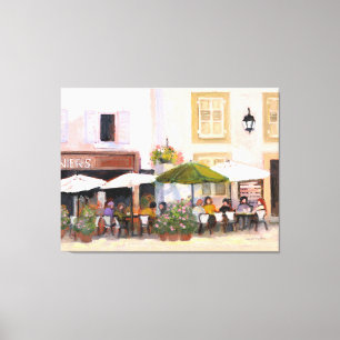 Französisches Land-Café Leinwanddruck