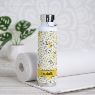 Französisches Land Lemon Wildflower Benutzerdefini Trinkflasche