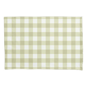 Französisches Land Meadow Gingham - Salbei grün ka Kissenbezug