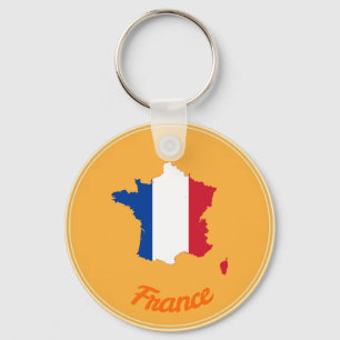 französisches Land Schlüsselanhänger
