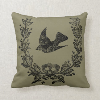 Französisches Land-Vogel-Wurfs-Kissen 16" x 16" Kissen