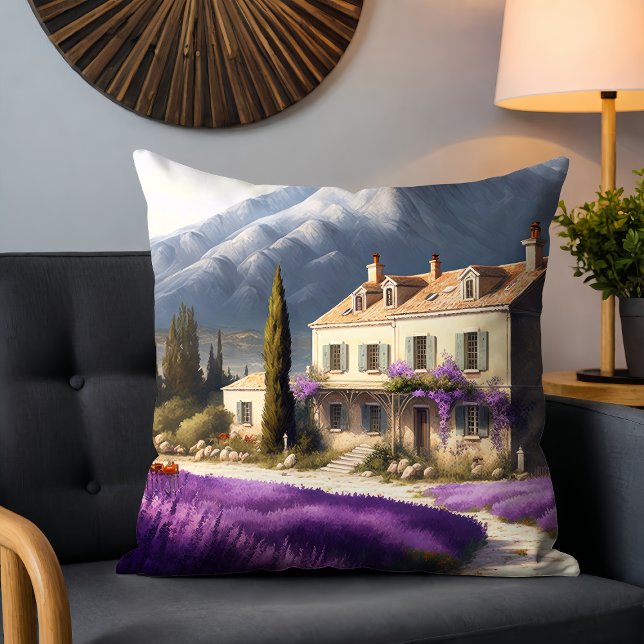 Französisches Landhaus Lavender Blume Kissen (Von Creator hochgeladen)