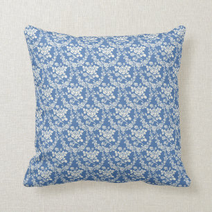 Französisches Landhaus Niedlich Blue Floral Design Kissen