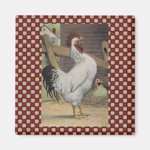Französisches Landhuhn-Hahn-Kühlschrankmagnet Magnet