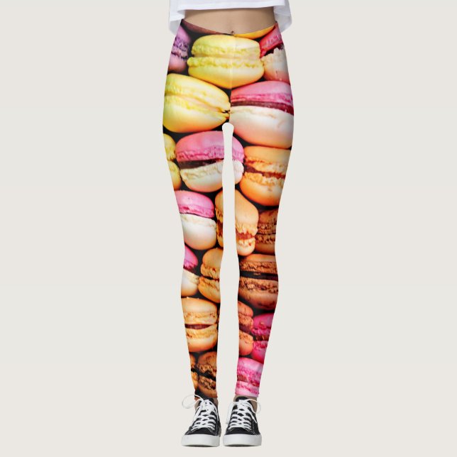 Französisches Macaron  Leggings (Vorderseite)