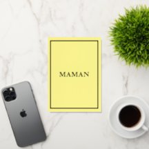 Französisches Macaron Maman Gelb